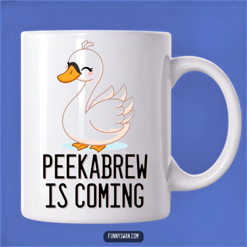 Funny Swan Peek-a-Boo Mug: Playful & Mischievous Gift for Surprise Lovers