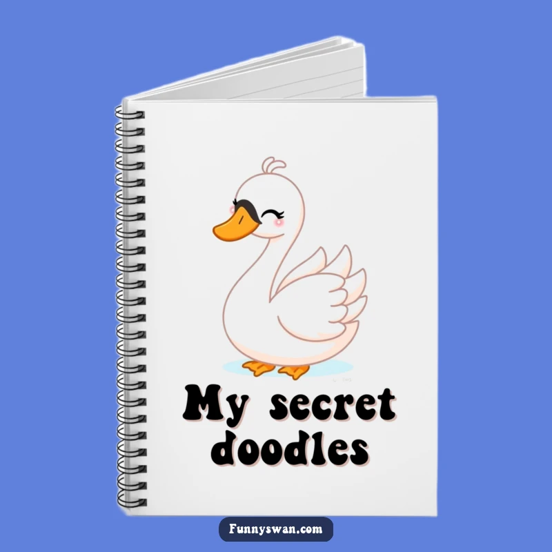 Funny Swan Peek-a-Boo Notebook: Playful Journal for Mischievous Thoughts & Ideas