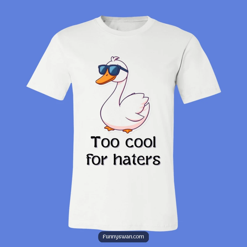 Funny Swan Sunglasses Grin T-Shirt: Effortlessly Cool & Hilarious Statement Tee
